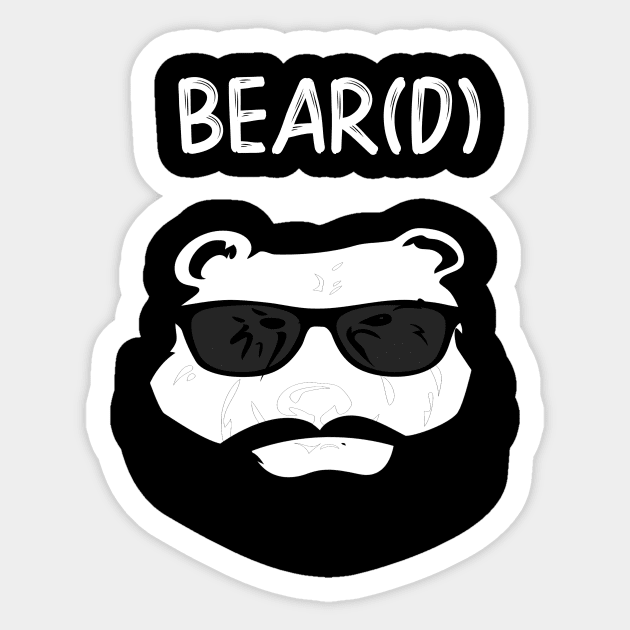 Beard Bear Beard Bear(d) Sticker by StacysCellar